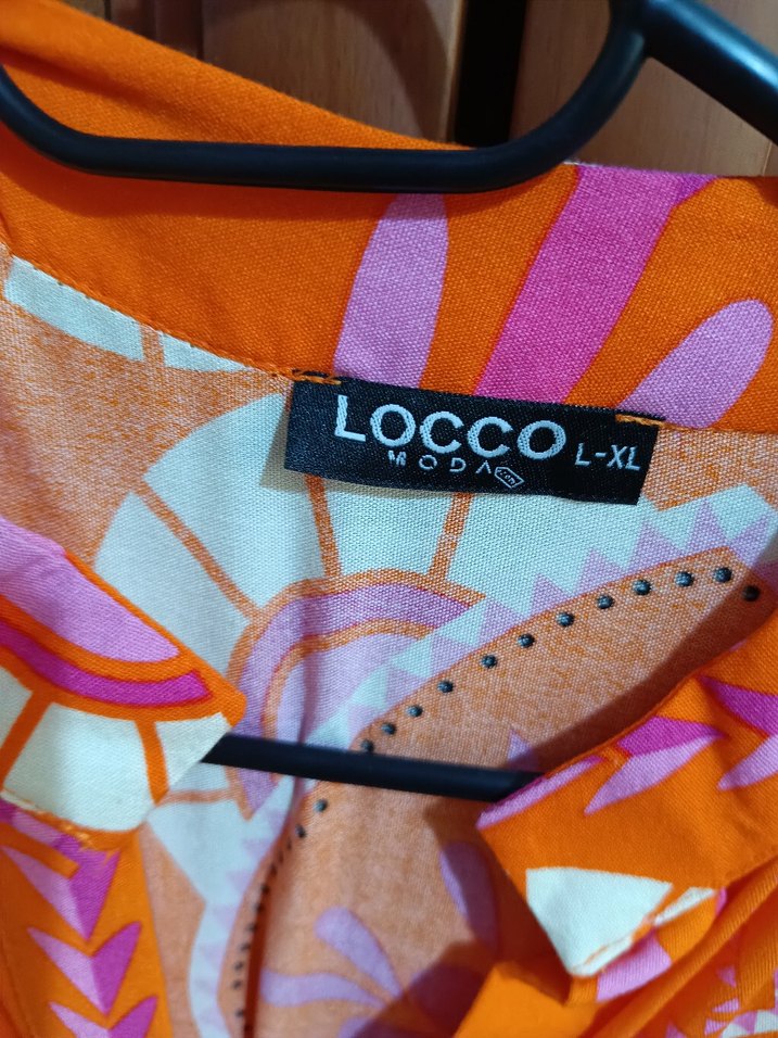 Renkli Bohem Uzun V Yaka Elbise - Görsel 2