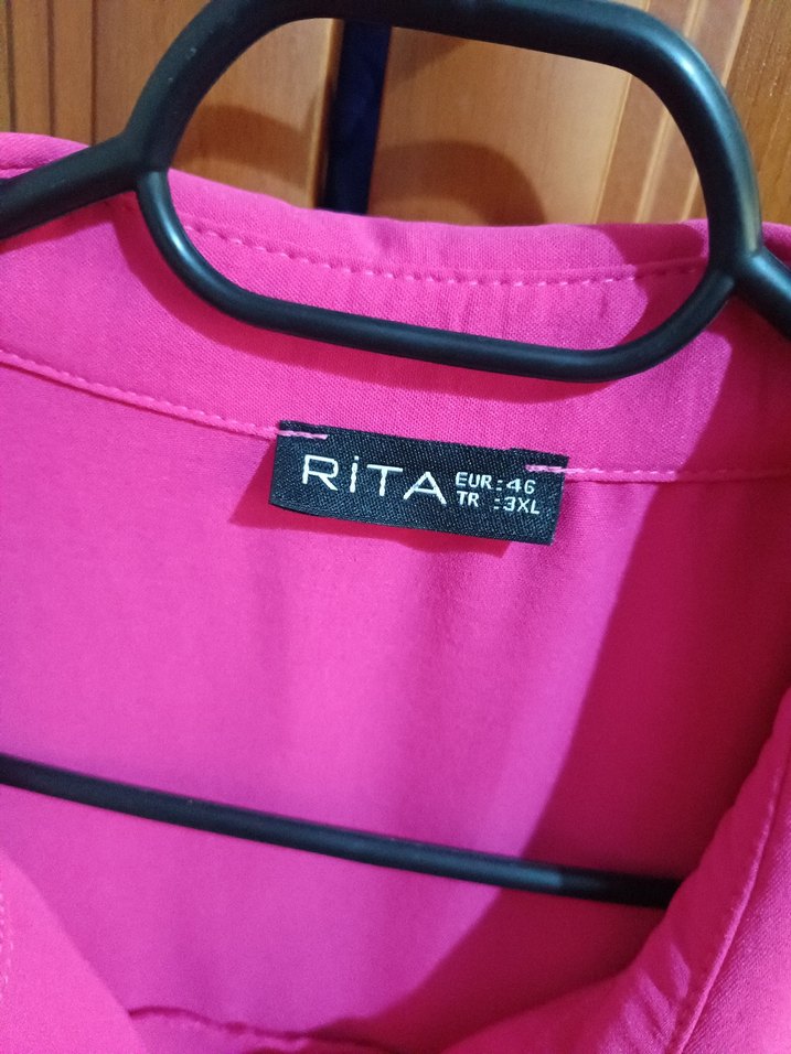 Pembe Uzun Kollu Fırfırlı Tunik - Görsel 3