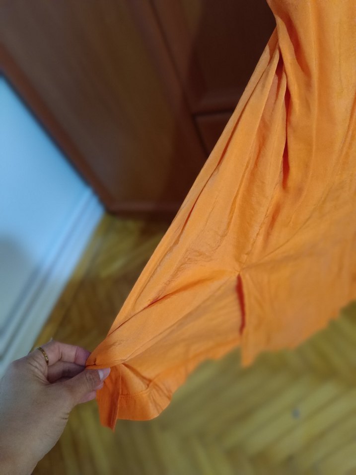 Sarı Keten Gömlek, Salaş Kesim, Uzun Kollu - Görsel 3