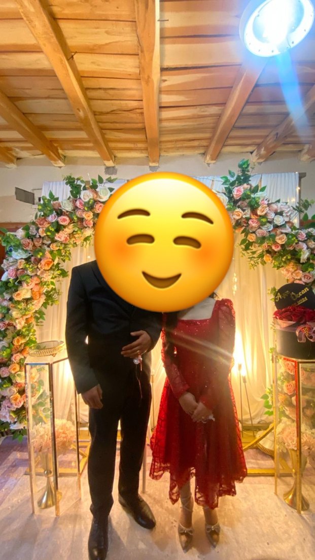 Kırmızı Simli Uzun Kollu Kadın Elbise - Görsel 2