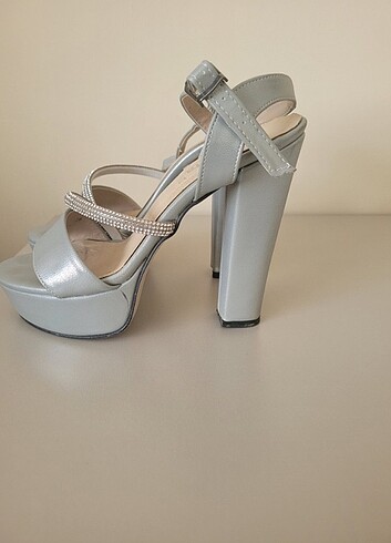 gri platform ayakkabı - Görsel 2