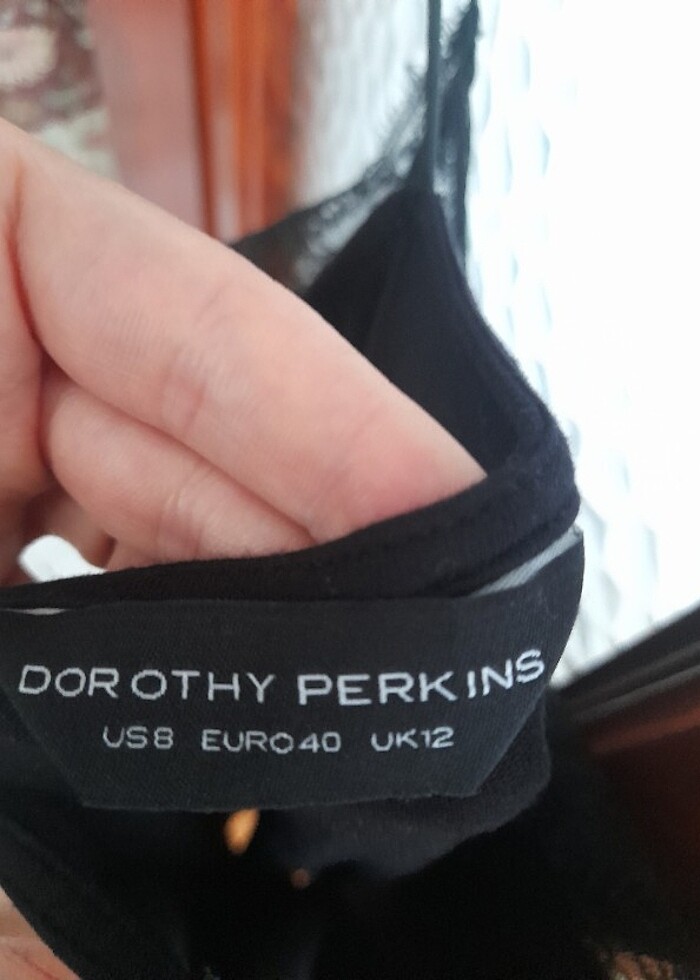 İp askılı dantelli bluz - Görsel 2