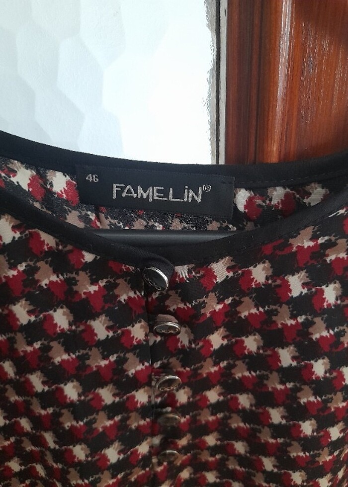 Desenli tunik bluz - Görsel 2