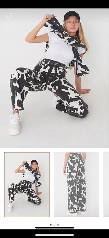 26 Beden çeşitli Renk Addax pamuklu siyah/krem 26 beden zebra pant.