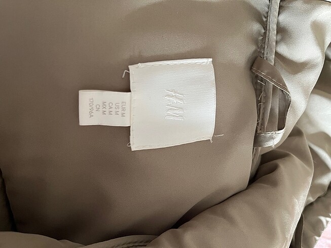 m Beden H&M,M beden,kalın mont