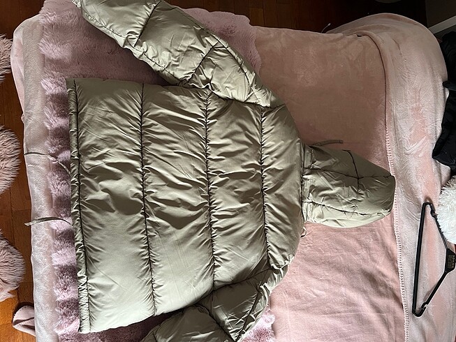 m Beden camel Renk H&M,M beden,kalın mont