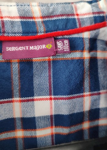 sürpriz hediyeli Çocuk Mavi Kareli Erkek Pamuk Gömlek - Görsel 5