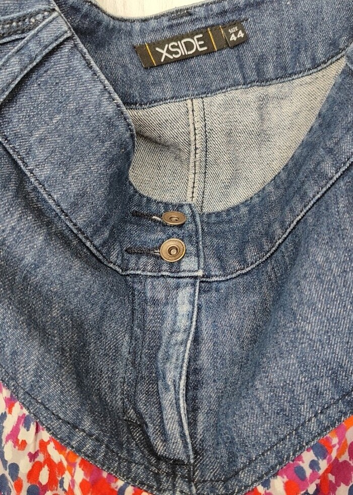 (BÜYÜK BEDEN) SPOR KESİM PAMUKLU KOT ETEK - Görsel 3