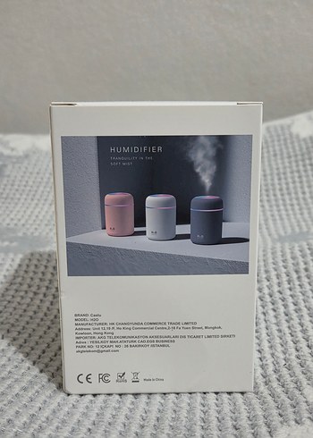 H2O Beyaz ve Gri Havadar Nemlendirici - Görsel 4