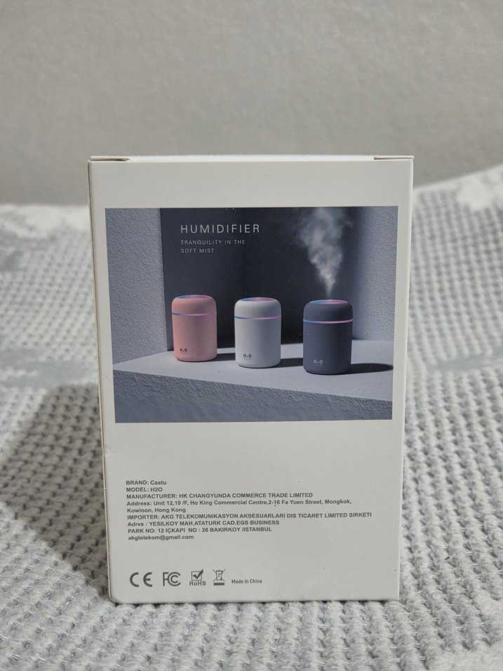 H2O Beyaz ve Gri Havadar Nemlendirici - Görsel 4