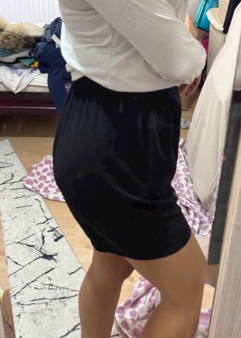 Diğer Siyah Kadın Midi Mini Şort