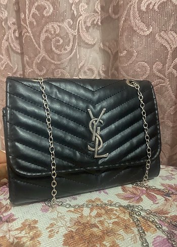 Zincir Detaylı Siyah Deri Kadın Çanta - Görsel 2