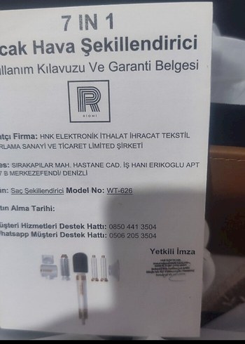  Beden Riomi saç şekillendirici seti