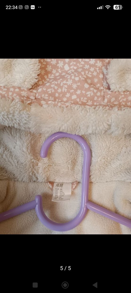 Peluş Kapüşonlu Pembe Bebek Tulumu - Görsel 2