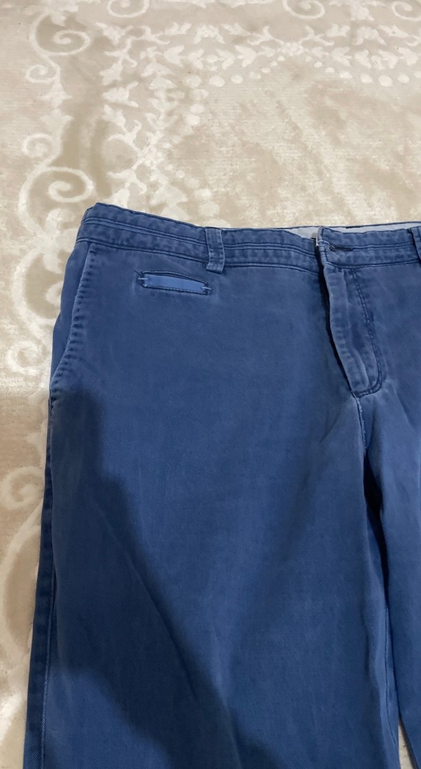 Erkek Mavi Regular Fit Denim Pantolon - Görsel 4