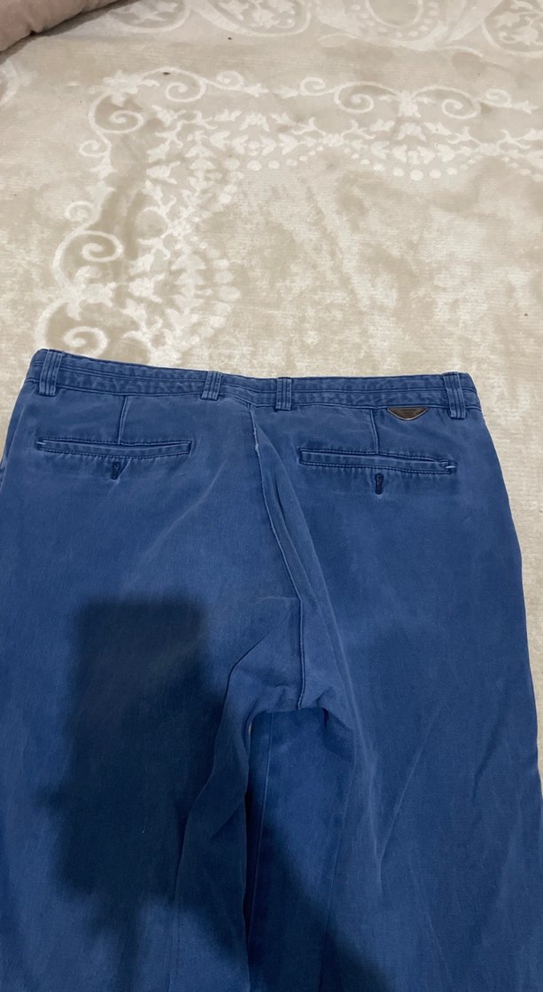Erkek Mavi Regular Fit Denim Pantolon - Görsel 5