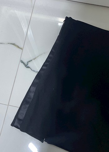 Kadın Siyah Pilili Mini Etek - Görsel 4