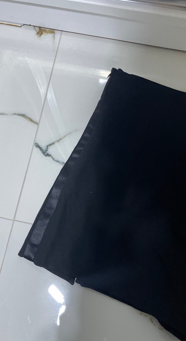 Kadın Siyah Pilili Mini Etek - Görsel 4