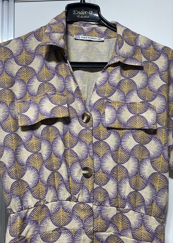 Düğmeli Bohem Midi Tulum - Görsel 2