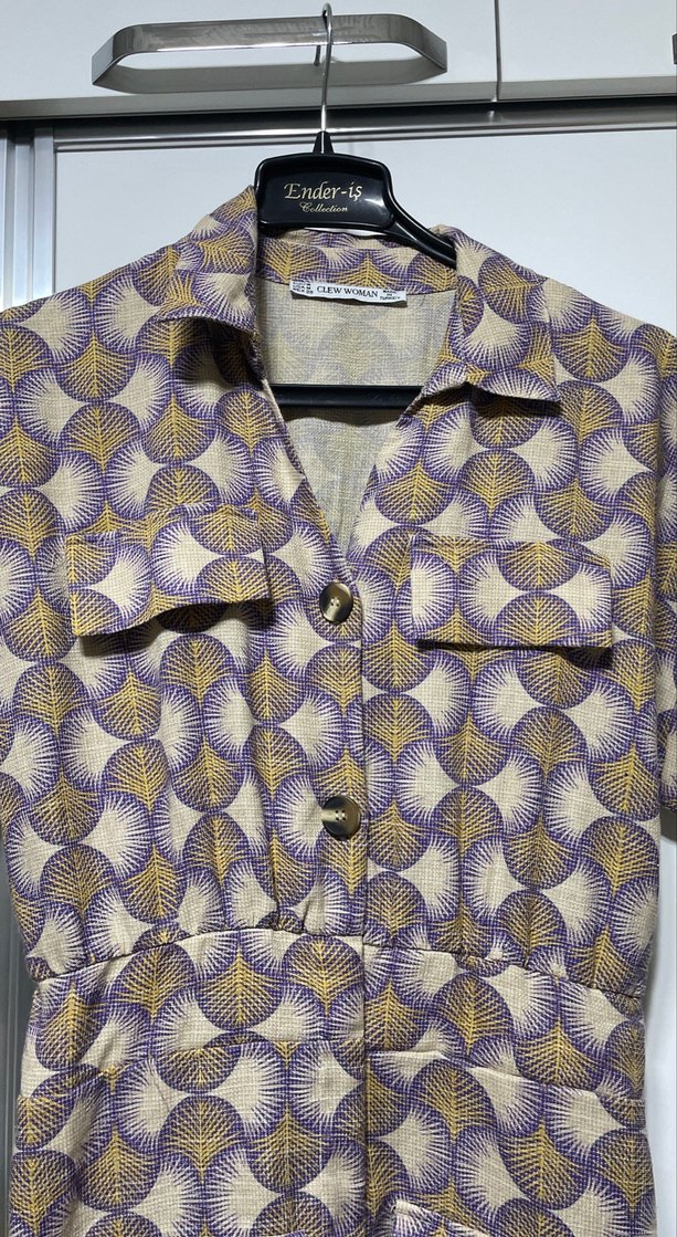 Düğmeli Bohem Midi Tulum - Görsel 2