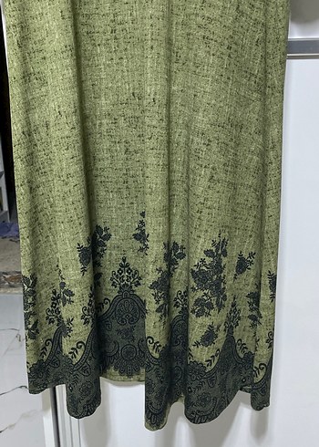 Uzun Kollu Bohem Desenli Uzun Elbise - Görsel 2