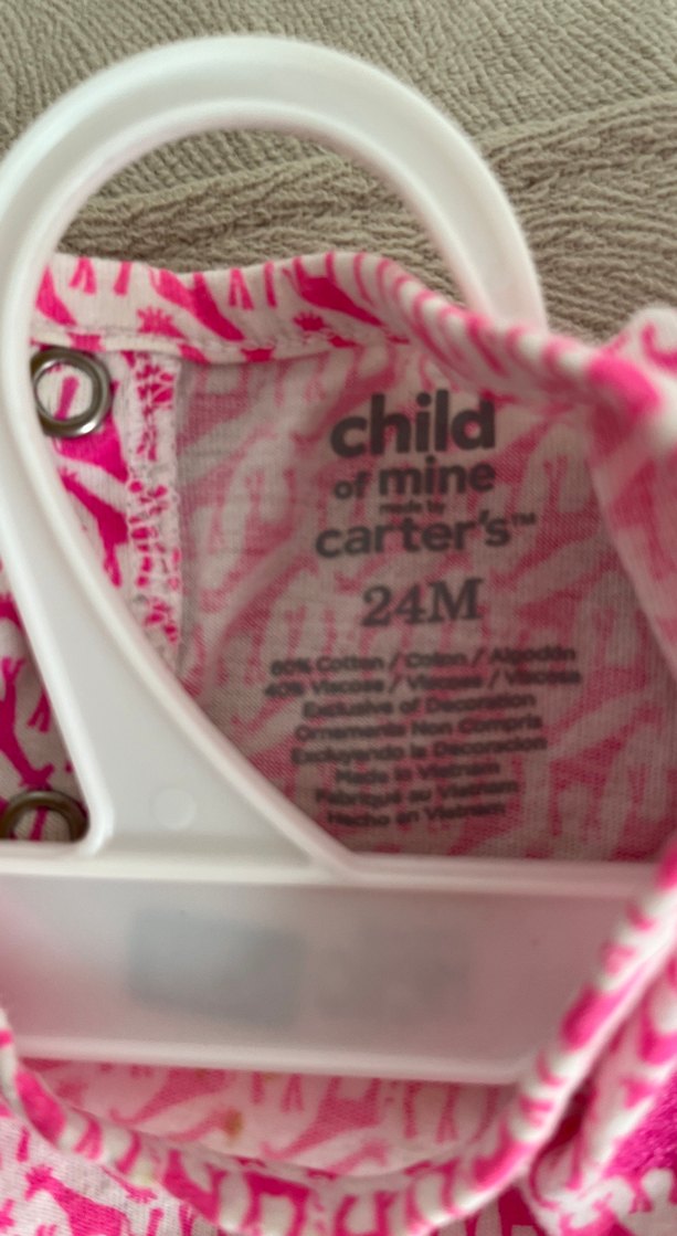 Kız Çocuk Pembe Renkli V Yaka Elbise - Görsel 3