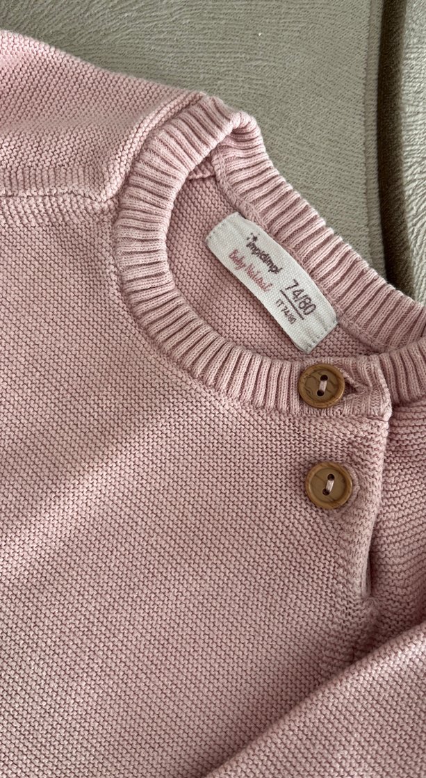 Pembe Triko Bebek Kız Kıyafet Takımı - Görsel 2