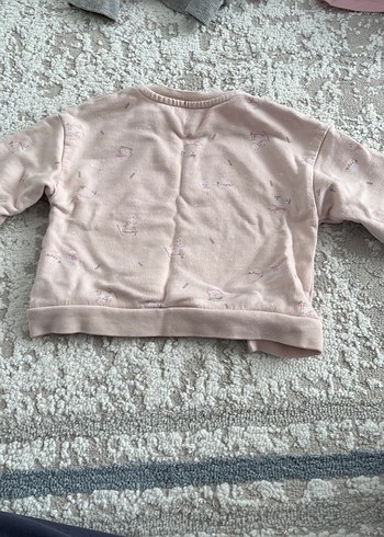 Pembe Triko Bebek Kız Takımı Uzun Kollu - Görsel 5