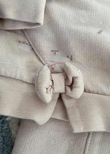 Pembe Triko Bebek Kız Takımı Uzun Kollu - Görsel 2