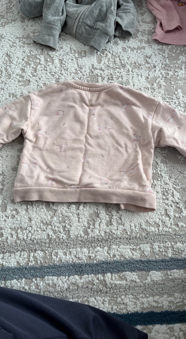 Pembe Triko Bebek Kız Takımı Uzun Kollu - Görsel 5