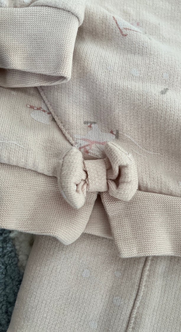 Pembe Triko Bebek Kız Takımı Uzun Kollu - Görsel 2