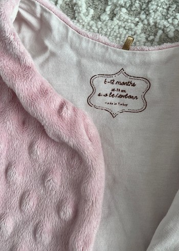 Kız Çocuk Pembe ve Beyaz Kürklü Yelek - Görsel 2