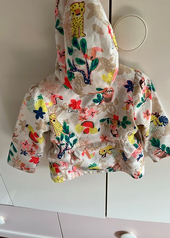 Kapüşonlu Renkli Kız Çocuk Yağmurluk - Görsel 2