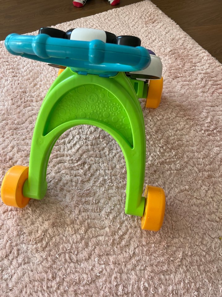 Fisher Price Renkli Zebra Desenli Bebek Yürüteci - Görsel 2