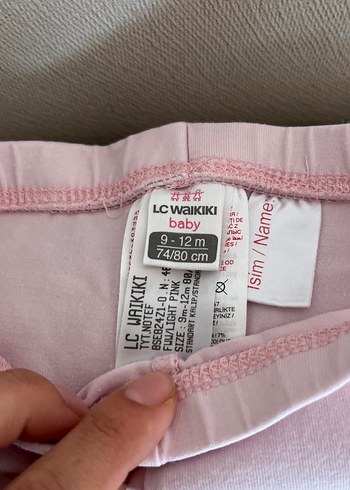 Kız Çocuk Gri Denim Tayt Pantolon ve pembe tayt - Görsel 5