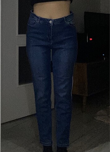 defacto şerit detaylı skinny jean