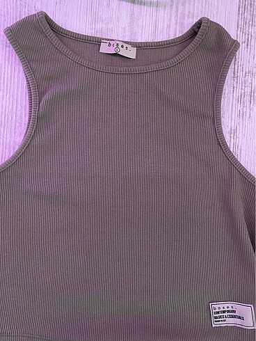 l Beden bases halter yaka crop