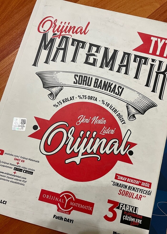 Tyt orijinal matematik soru bankası - Görsel 2