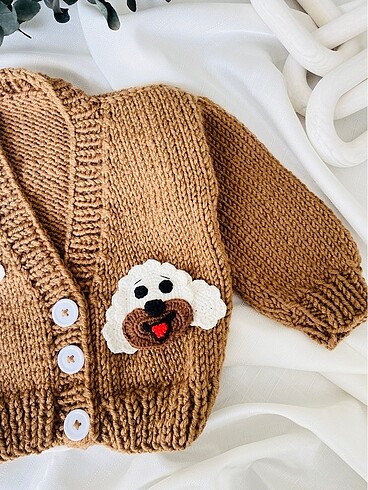 0-1 Ay Beden çeşitli Renk Puppy Bebek Hırkası