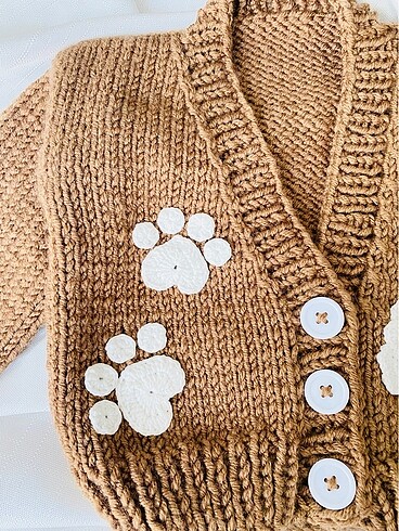 0-1 Ay Beden Puppy Bebek Hırkası