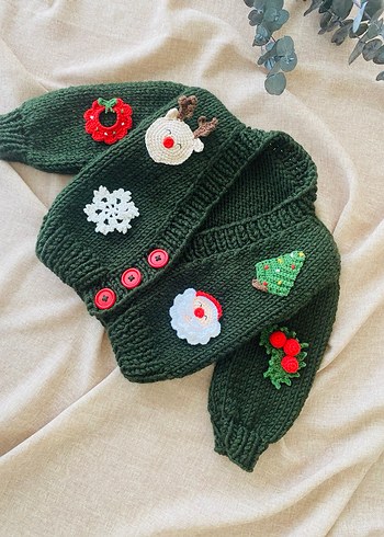 Yeşil Yeni Yıl Hırkası - Görsel 4