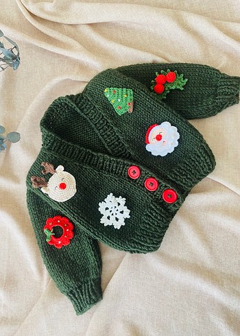 Yeşil Yeni Yıl Hırkası - Görsel 5