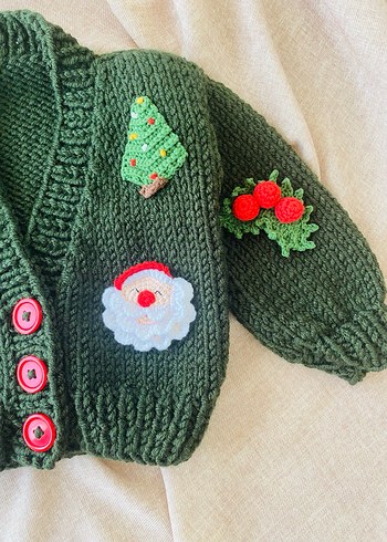 Yeşil Yeni Yıl Hırkası - Görsel 3