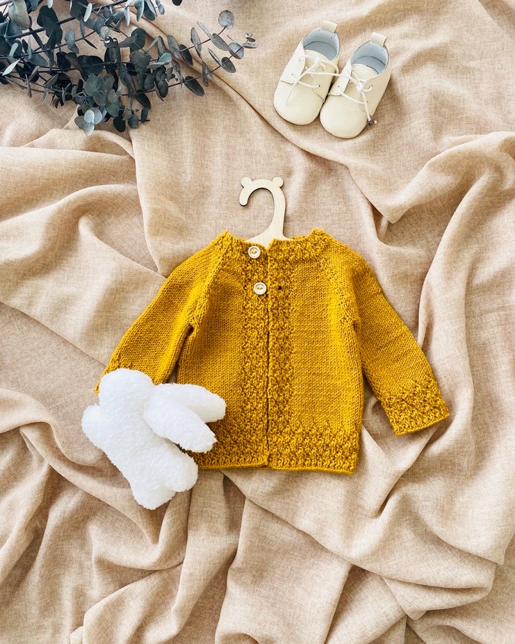 Ananas Model Bebek Hırkası - Görsel 2