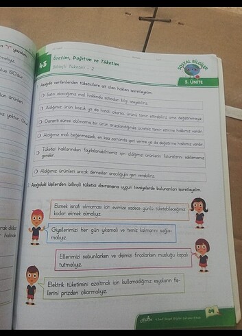 4.sınıf etkinlikli çalışma kitabı sosyal bilgiler  - Görsel 3