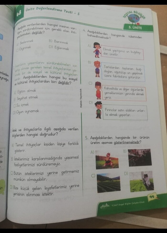 4.sınıf etkinlikli çalışma kitabı sosyal bilgiler  - Görsel 2