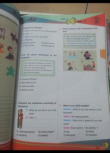 5. Sınıf ingilizce soru bankası - Görsel 2