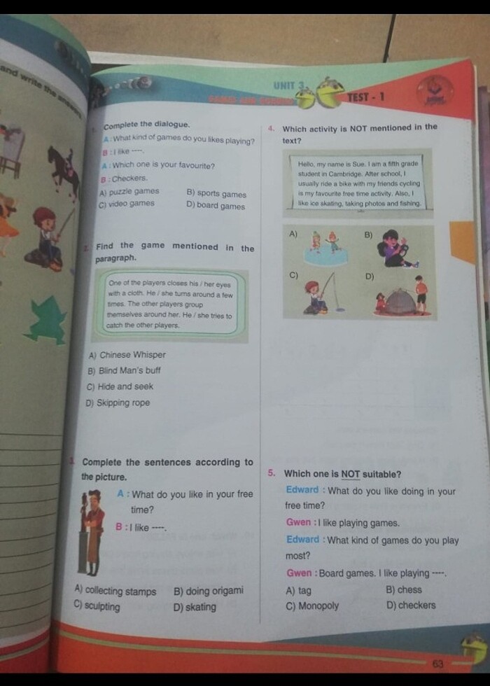 5. Sınıf ingilizce soru bankası  - Görsel 2