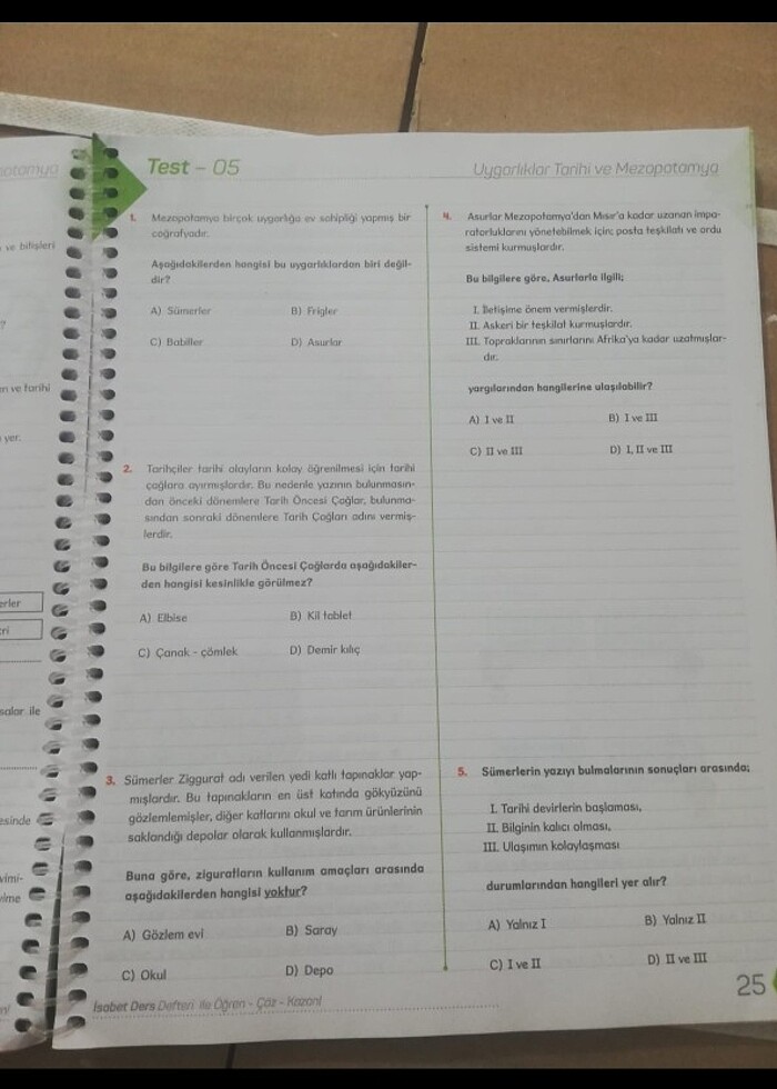 5.sınıf sosyal bilgiler ders defteri - Görsel 2