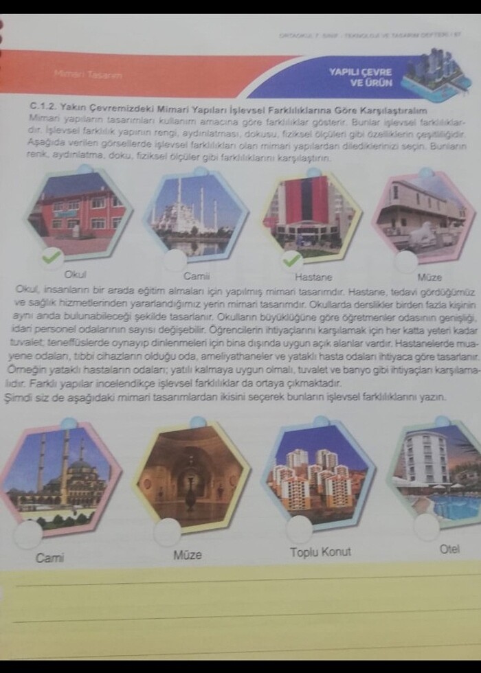 7.sınıf teknoloji tasarım defteri - Görsel 2